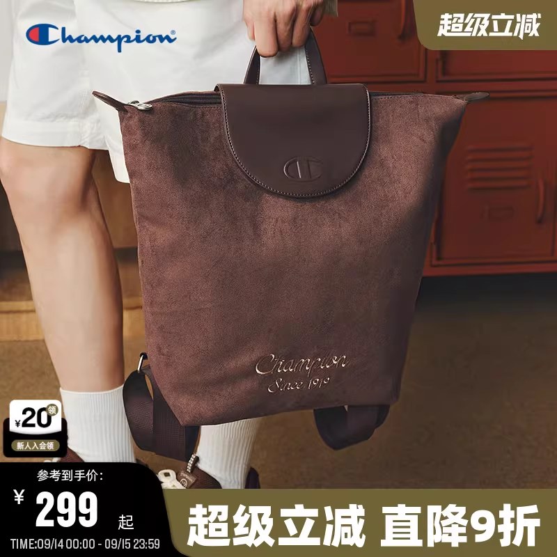 Champion冠军双肩包26秋季新款女休闲通勤大容量背包男商务电脑包